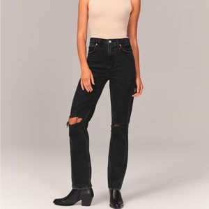 Ultra high rise 90s straight jeans